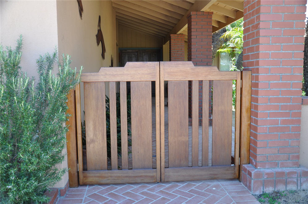 Teak Barroom Gate