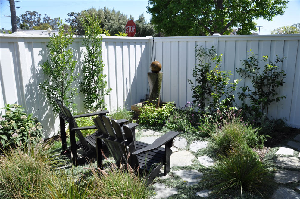 Dymondia Garden Chairs viewing Water Feature